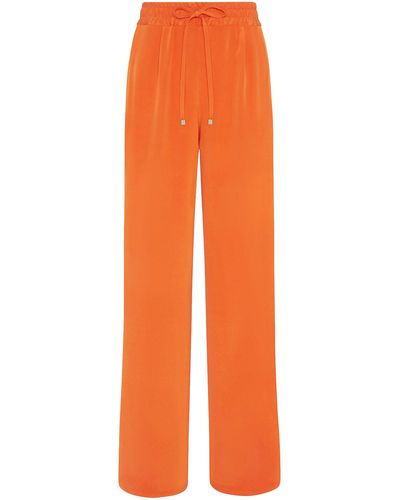 Kiton Pants Silk - Orange
