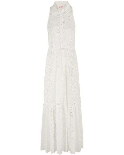 Mc2 Saint Barth Long Halterneck Dress - White