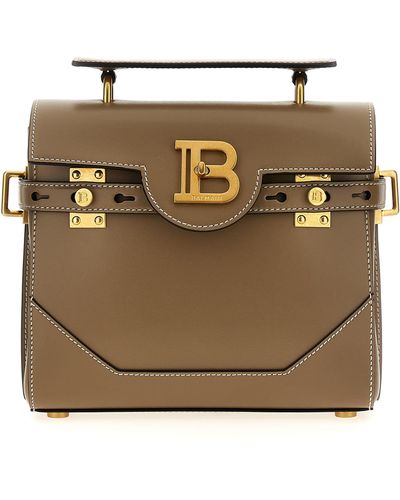 Balmain B-Buzz 23 Handbag - Brown