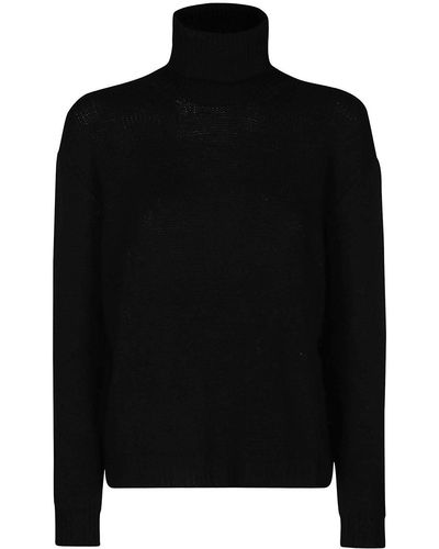 Valentino Turtleneck Knit Sweater - Black
