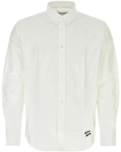 Maison Kitsuné Cotton Shirt - White