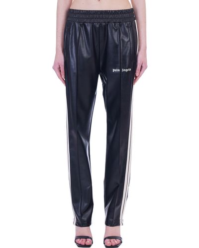 Palm Angels Trousers In Polyester - Blue