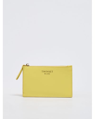 Twin Set Fabric Wallet - Yellow