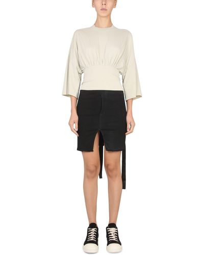 Rick Owens DRKSHDW Cotton Tommy Cropped Top - Multicolor