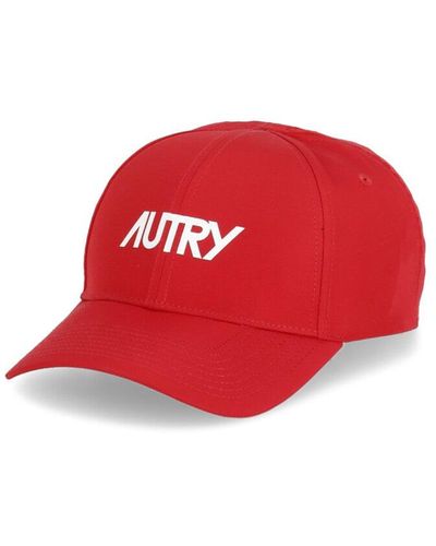 Autry Baseball Cap With Logo - Red