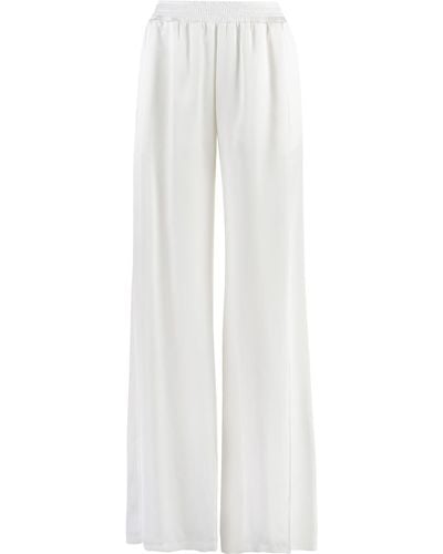 Fabiana Filippi High-Waist Wide-Leg Pants - White