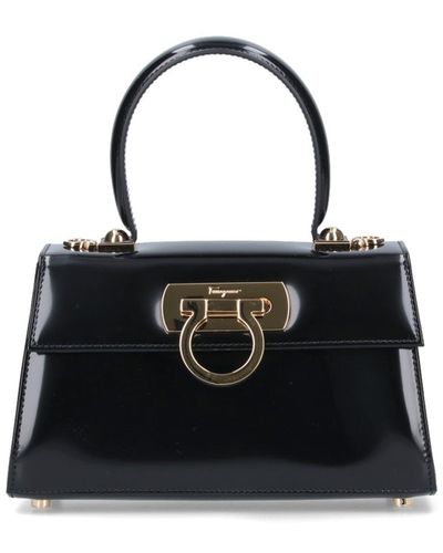 Ferragamo Iconic Handbag - Black