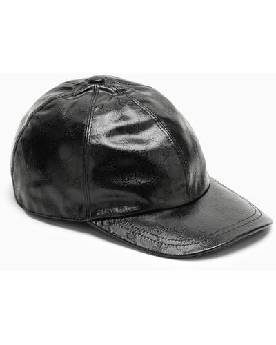Gucci Hat With All-Over Logo - Black
