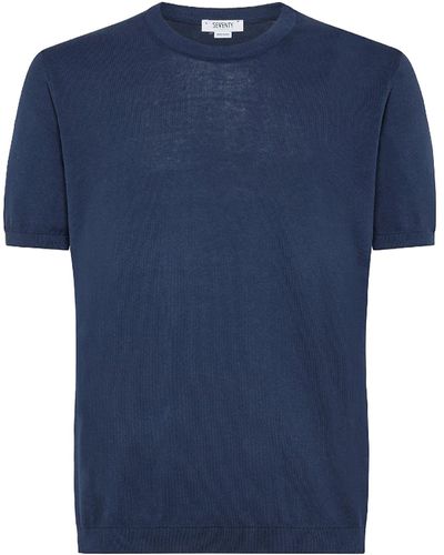 Seventy Crew-Neck T-Shirt - Blue