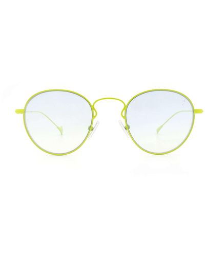 Eyepetizer Julien Lime Green Sunglasses - White