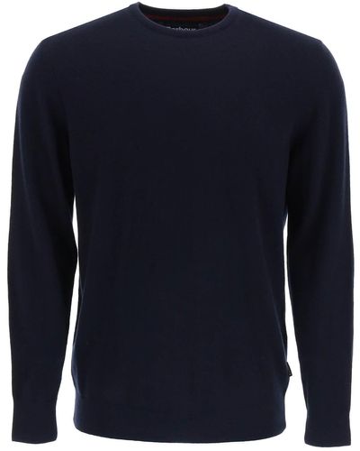 Barbour Harrow Wool And Cashmere Jumper - Blue