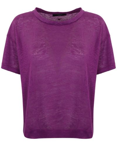 Weekend by Maxmara Falla Linen T-shirt - Purple