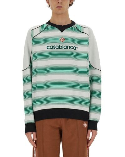 Casablancabrand Cotton Interlock Sweatshirt - Green