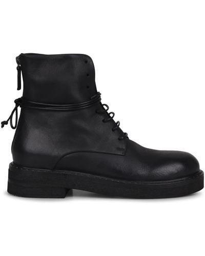 Marsèll Parrucca 40Mm Lace-Up Leather Boots - Black