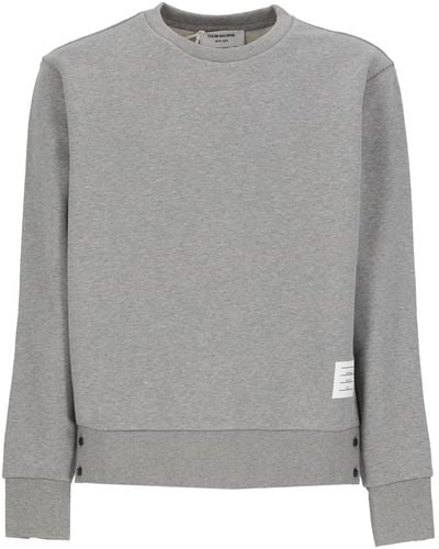 Thom Browne Classic Loopback Sweatshirt - Gray