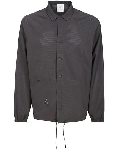 Roa Perforated Shirt - Grey