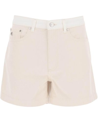 Stella McCartney Banana Denim Shorts - White