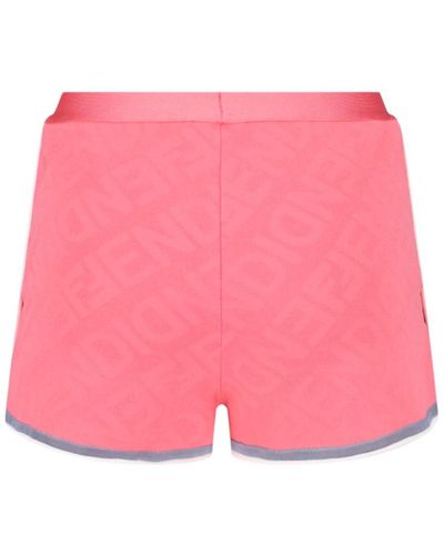 Fendi Mirror Logo Pants - Pink