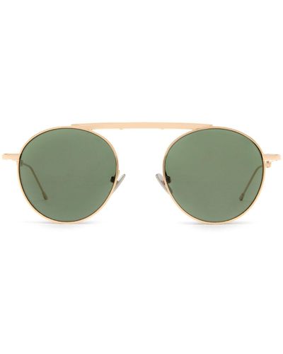 Cubitts Calshot Fold Sun Gold Sunglasses - Green