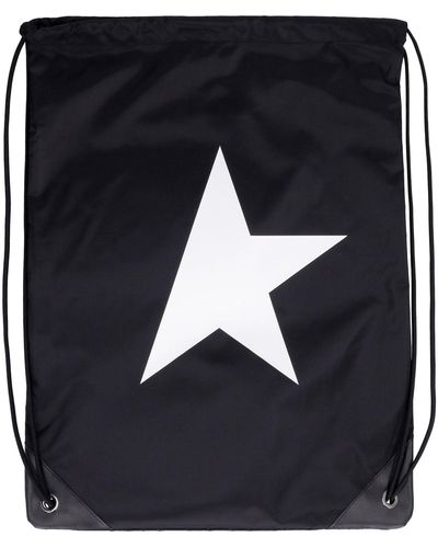 Golden Goose Logo Detail Nylon Backpack - Blue
