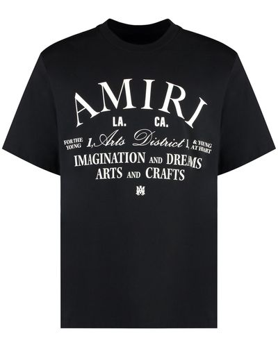 Amiri Cotton Crew-Neck T-Shirt - Black