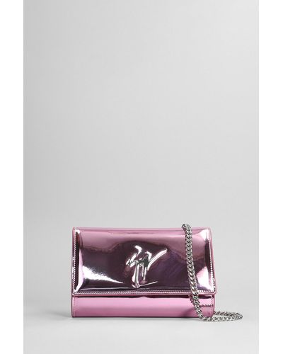 Giuseppe Zanotti Cleopatra Shoulder Bag In Rose-pink Leather - Multicolour