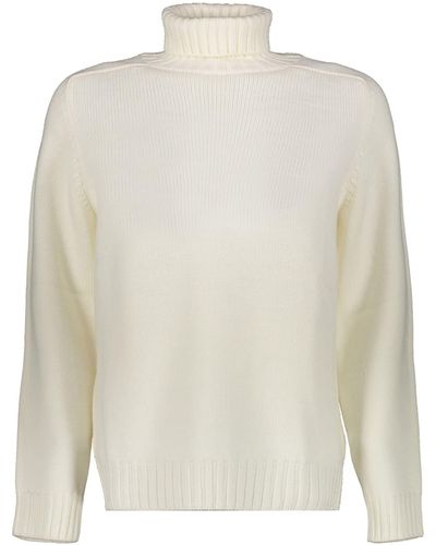 Dondup Wool Turtleneck Sweater - White