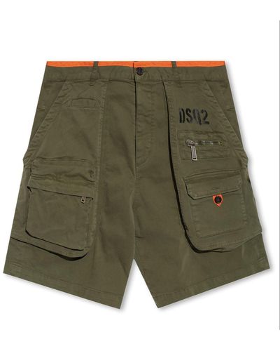 DSquared² Sexy Cargo Shorts - Green