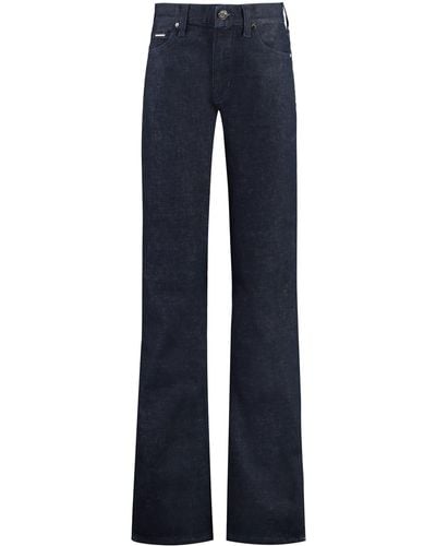 Calvin Klein 5-pocket Bootcut Pants - Blue