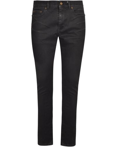 Saint Laurent Slim Fit Regular Jeans - Black