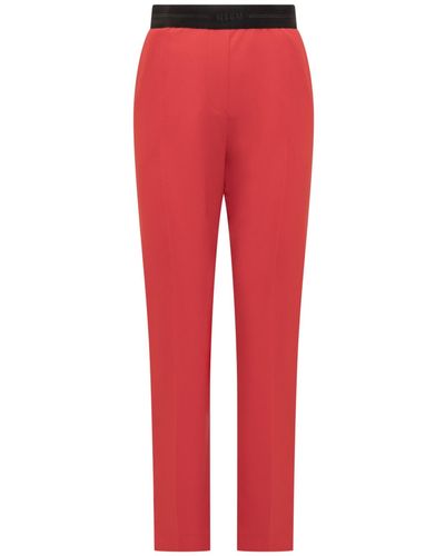 MSGM Straight Pants - Red
