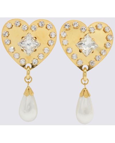 Alessandra Rich Gold-tone Brass Earrings - Metallic