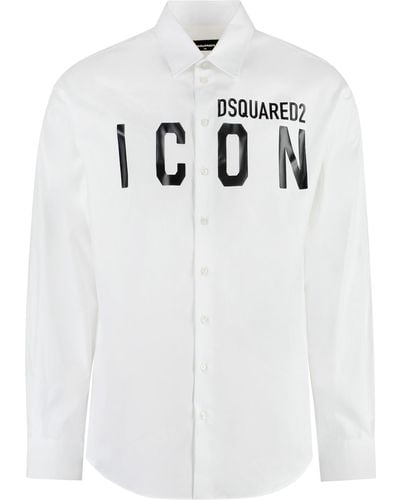 DSquared² Drop Cotton Shirt - White