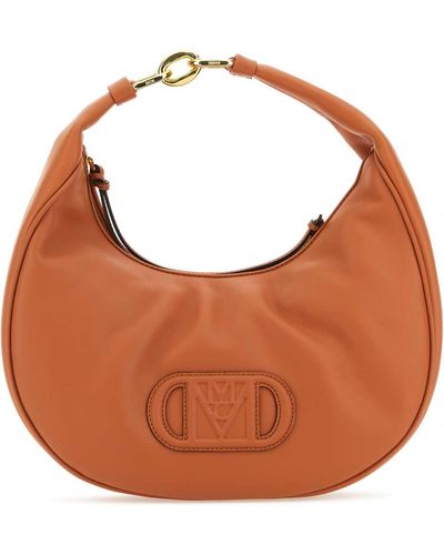 MCM Caramel Nappa Leather Mode Travia Handbag - Brown