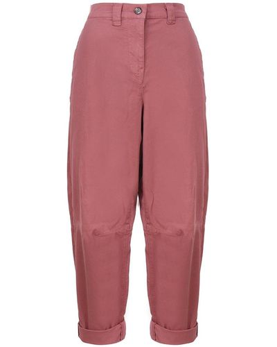 Pinko Carrot-fit Trousers - Red