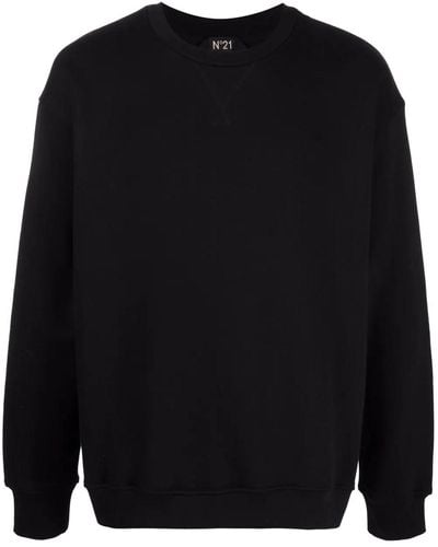 N°21 Rear Logo-print Sweatshirt - Black