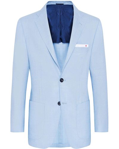 Kiton Jacket Cashmere - Blue