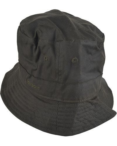 Barbour Logo Classic Bucket Hat - Black