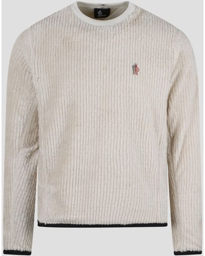 3 MONCLER GRENOBLE Fleece Sweatshirt - White