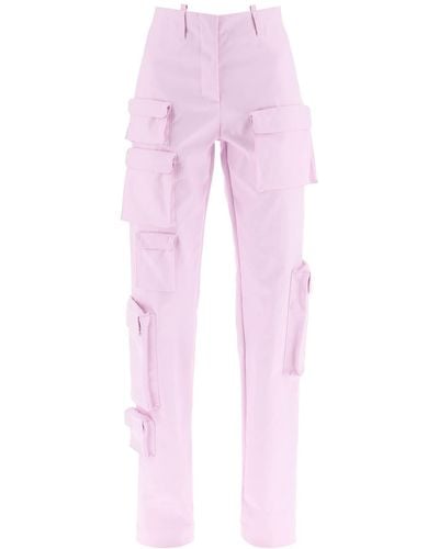 Off-White c/o Virgil Abloh Gabardine Cargo Trousers - Pink