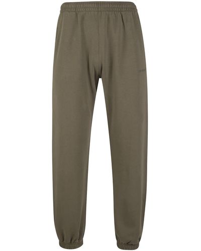 Off-White c/o Virgil Abloh Man Military Green Slim Fit sweatpants With Diagonal Print
