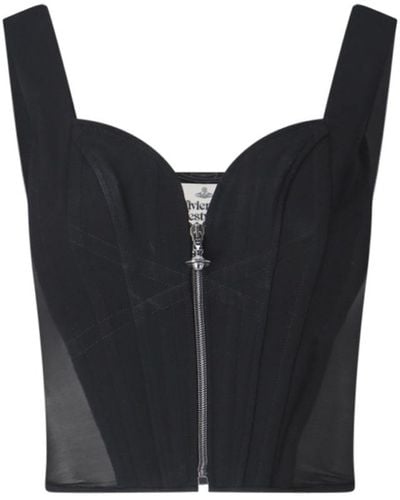 Vivienne Westwood Zip Corset - Black
