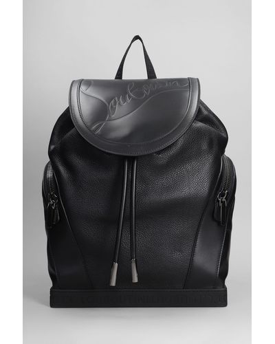 Christian Louboutin Explorafunk S Backpack In Black Leather