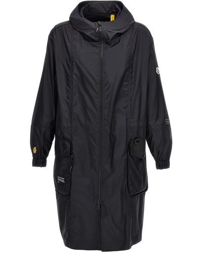 Moncler Genius Fennel Coats, Trench Coats - Black