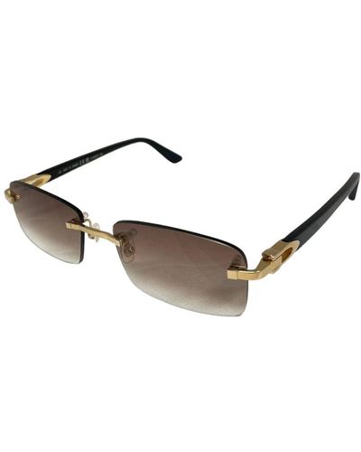 Cartier C Décor Ct0132s Sunglasses in Brown for Men | Lyst