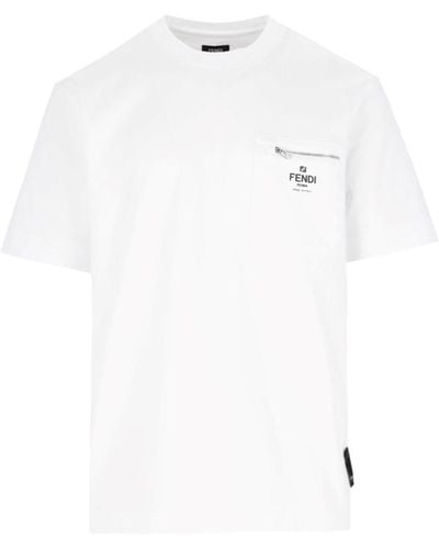 Fendi Logo T-Shirt - White
