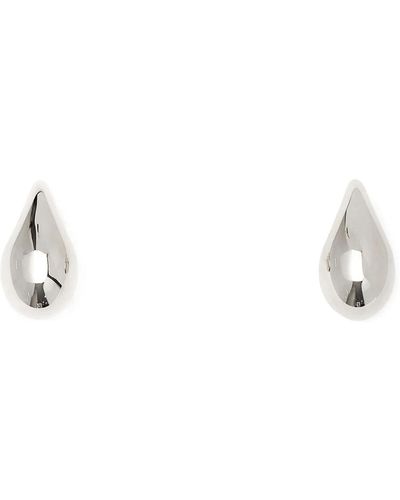 Bottega Veneta 925 Big Drop Earrings - White