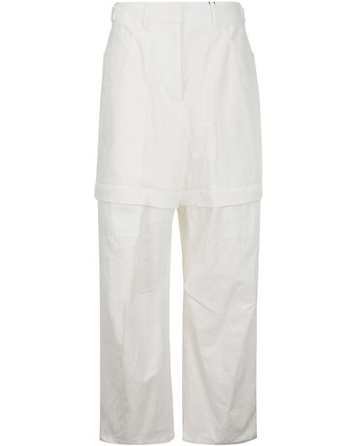 Juun.J [Essential] Two-Way Multi Cargo Pants - White
