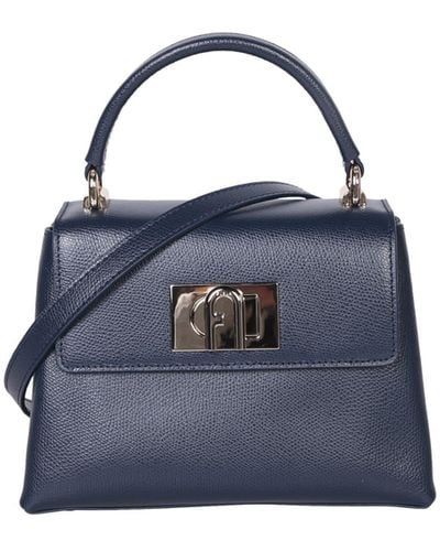Furla Leather 1927 Mini Shoulder Bag - Blue