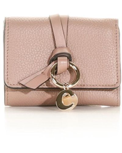 Chloé Small Trifold Letter Wallet - Pink